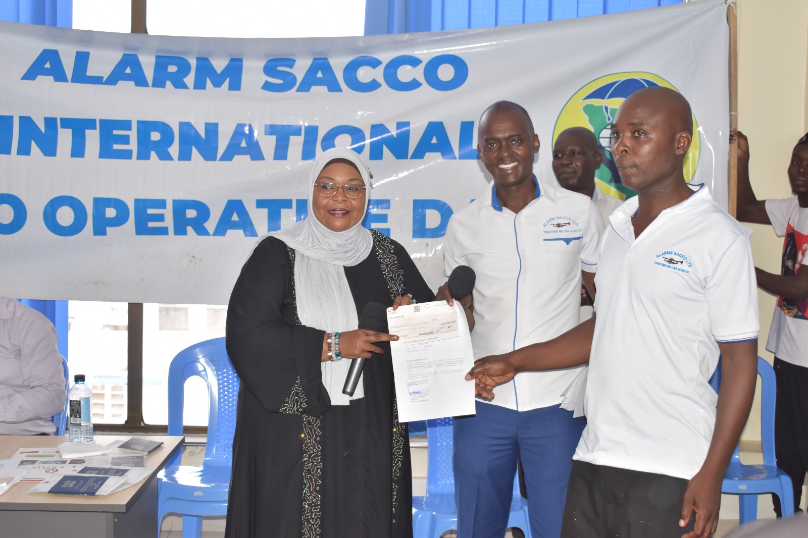 ALARM SACCO team preparing for certificate distribution