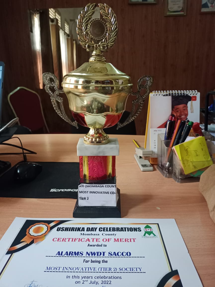 Certificate of Merit for Most Innovative Co-operative