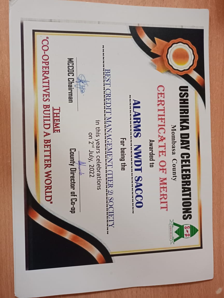 Group receiving a certificate